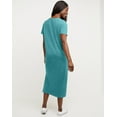 thumbnail image 3 of Hanes Women's Garment Dyed Midi Dress Spanish Moss XS, 3 of 7