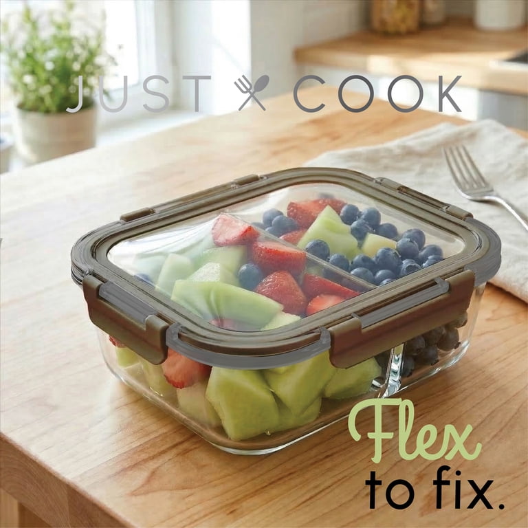 Just Cook Glass Rectangular Food Storage Container 33.8 Oz photo 2