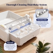 Robotail Extra Large Open-Top Self-Cleaning Cat Litter Box, Smart Tray for Multi-Cat, App Control & Health Monitor