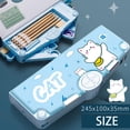 thumbnail image 3 of Caja de Lápices Macarena Dibujos Animados Almacenamiento Multifuncional Gran Capacidad Gato Suertudo, 3 of 5