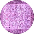 thumbnail image 1 of Ahgly Company Indoor Round Animal Purple Traditional Area Rugs, 7' Round, 1 of 4