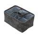 thumbnail image 1 of Cesta de almacenamiento tejida duradera, decorativa y multiusos con asas para revistas. Gris, 1 of 9