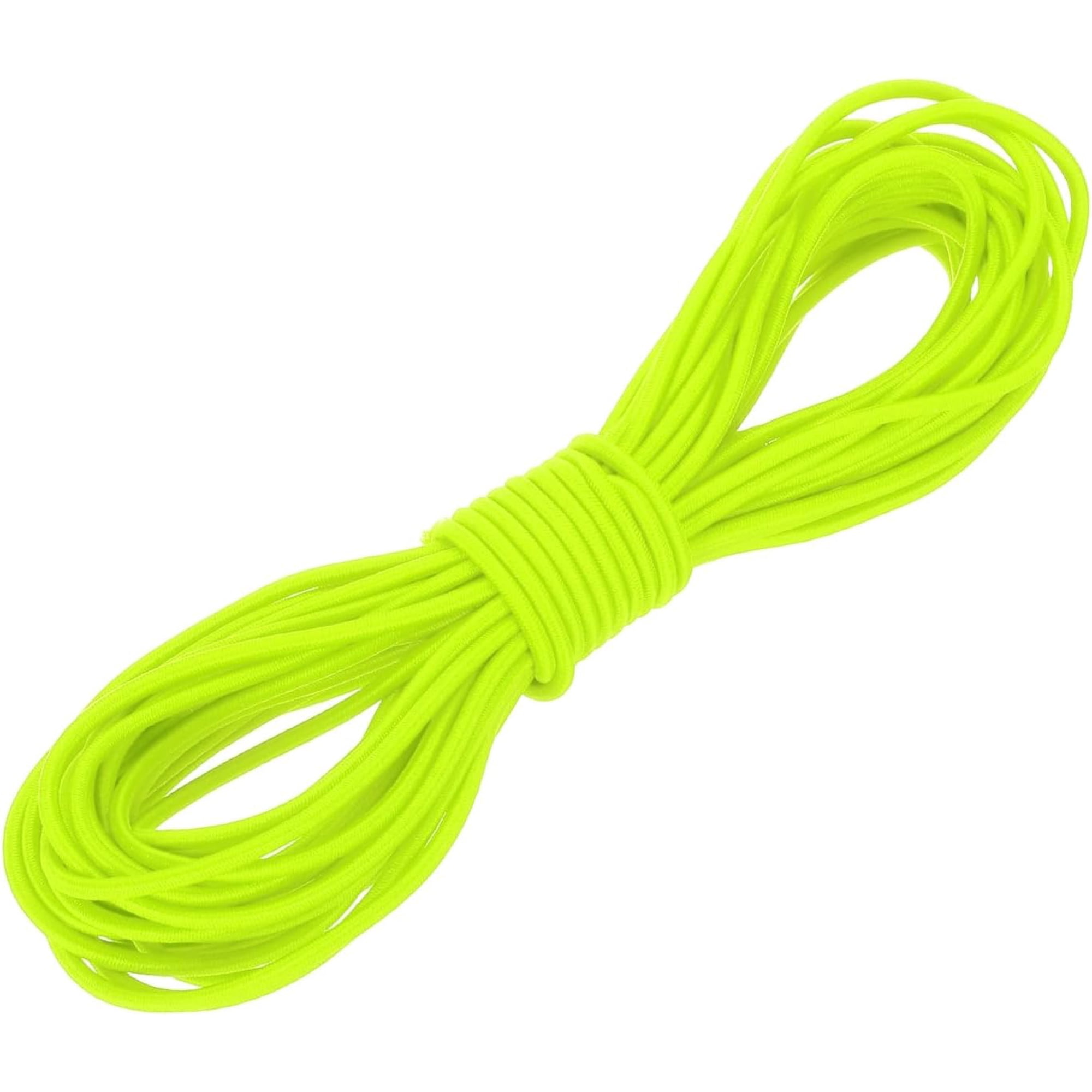 MKEUDQ-1/8 x 33 Elastic Bungee Cord Bungee Shock Cord Kayak Stretch String Rope for Camping Tent Bike Tie Down Kayaking Boating Repairing Poles DIY Canopy Patio Light Green