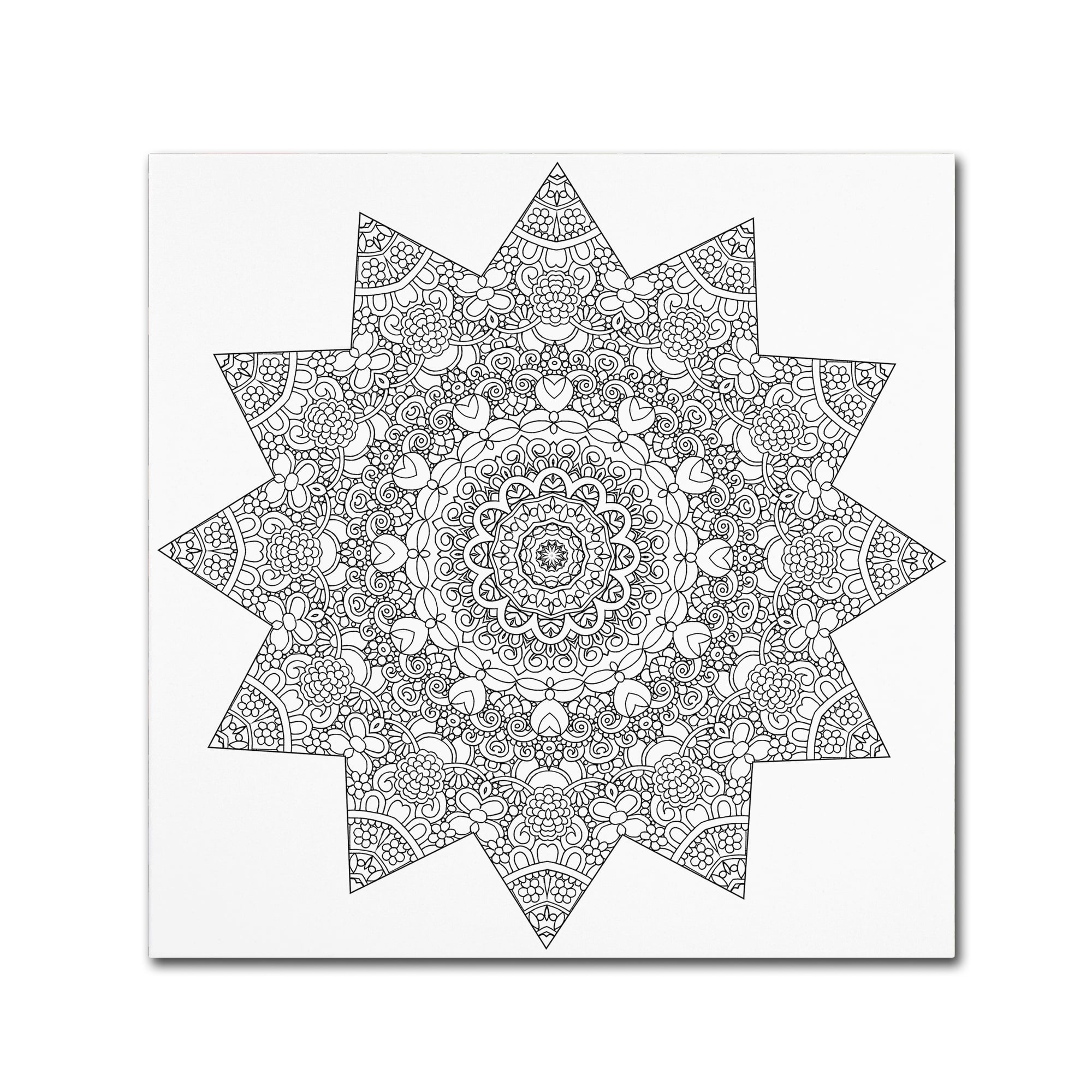 Trademark Fine Art "Sunny Day Mandala" Canvas Art by Kathy G. Ahrens