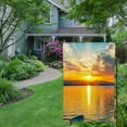 thumbnail image 5 of Heduofu Summer Sea Ocean Sunrise Tropical Beach Nature Landcape House Flag Welcome Large Yard Garden Flag Banners for Patio Lawn Home Outdoor Decor 28x40in, 5 of 8