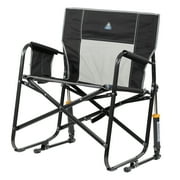 GCI Outdoor Freestyle Rocker XL Oversized Foldable Rocking Chair, Black