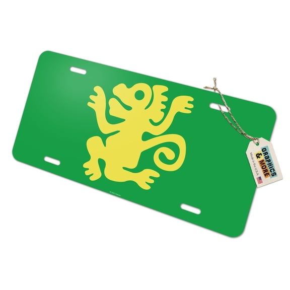 Hidden Temple Green Monkeys Novelty Metal Vanity Tag License Plate