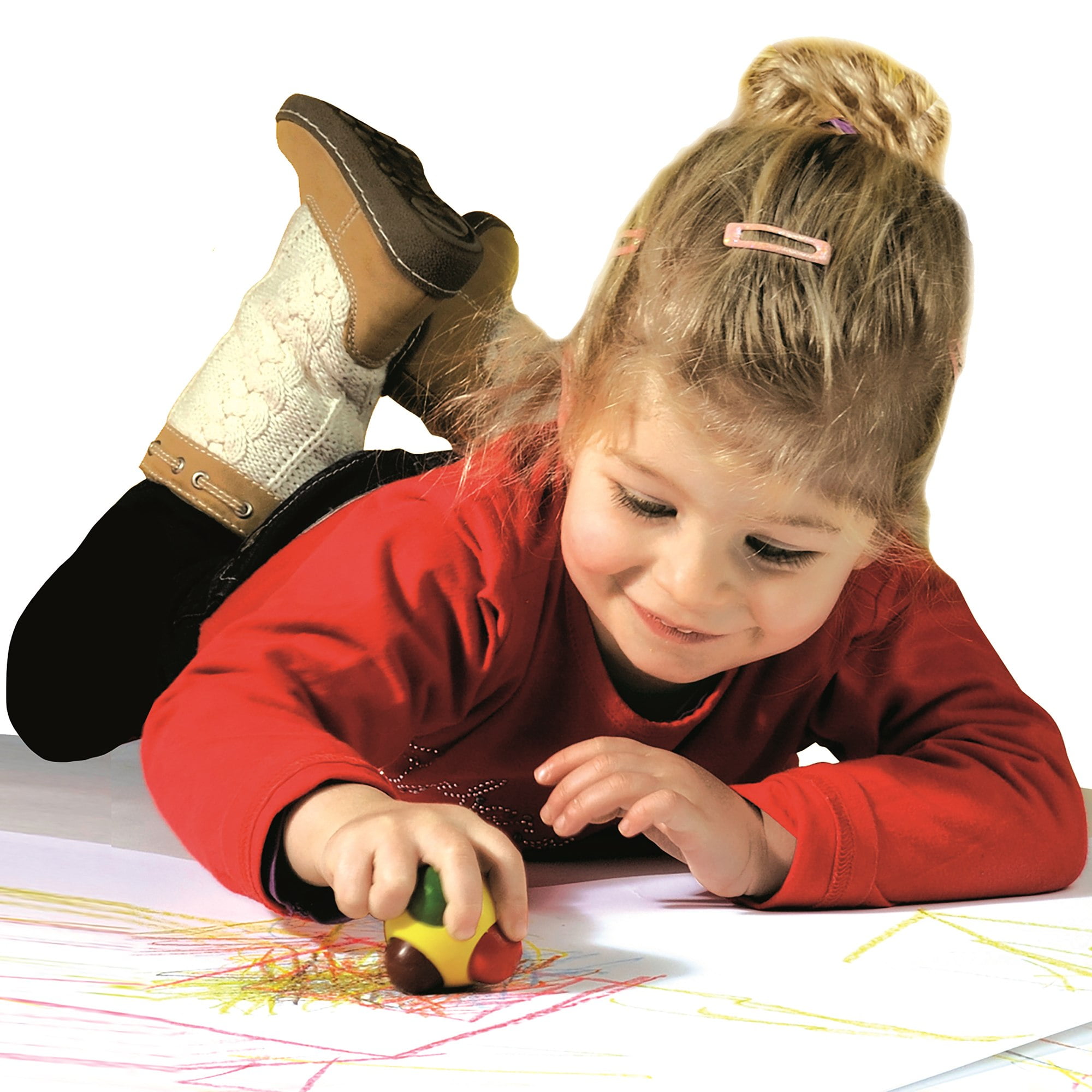 SES Creative: My First Colorball - Drawing & Coloring Art Toy, Ergonomic Grip, 6 Bright Colors, Safe Developmental Activity, Baby-Toddler-Kids Ages 1+