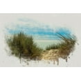 thumbnail image 2 of Alpenglow Workshop 32x23 White Modern Wood Framed Museum Art Print Titled - Ocean View, 2 of 4