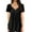 Black tops for women, variant on Wycnly Womens Blouses and Tops Dressy Flowy Pleated Swing Button Down Plus Size Henley Shirts Tunic 2024 Summer V-Neck Short Sleeve Solid Casual Blouses Black XXXL