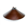 1214 Madison Collection Pendant Lamp D:12in H:9in Lt:3 Polished Nickel Finish Royal Cut Golden Teak (Smoky)