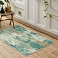 thumbnail image 7 of Moynesa 2'x3' Modern Abstract Area Rug,Small Bathroom Rugs Washable Entry Rug Kitchen Sink Mat, Contemporary Soft Non Slip Indoor Throw Carpet for Entryway Bedside Living Room, Green, 7 of 7