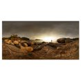 thumbnail image 2 of Panorama de la Forêt Rocheuse Brune - Impression sur Toile, 2 of 3