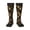 3 Black, variant on Womens Gold Moon And Stars Knee High Socks Comfy Thermal Boot Long Socks