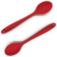 thumbnail image 1 of Cuchara de cocina de silicona de 2 piezas, cuchara mezcladora de silicona, utensilios de cocina de silicona, cuchara de cocina de plástico utilizada para cocinar, hornear, mezclar y servir, 1 of 5