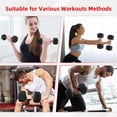 thumbnail image 5 of BalanceFrom 150 LB Dumbbell Set, Pair of 5, 10, 15, 20, 25 LBs, Multiple Packages, 5 of 7