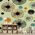 thumbnail image 7 of Peel and Stick Wallpaper Wall Murals Mid Century Vintage 1950s Modern Retro Atomic 69"H x 96"W Removable Wall Paper Self-Adhesive Wall Decor for Bedroom Living Room Nursery, 7 of 7