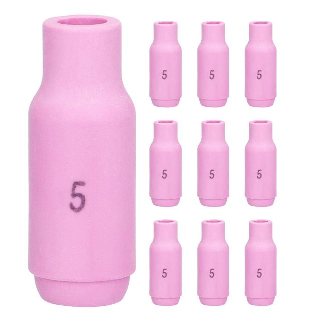 Kenally 10 Uds 10N50 No.4 copa de boquilla TIG copa de boquilla de alúmina copa de boquilla de soplete de soldadura púrpura para soplete de soldadura Herramientas y ferretería Numero 3 Kenally TO005541-03