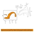 thumbnail image 3 of For 09-13 Matrix Front Splash Shield Inner Fender Liner Panel Left Driver Side, 3 of 4