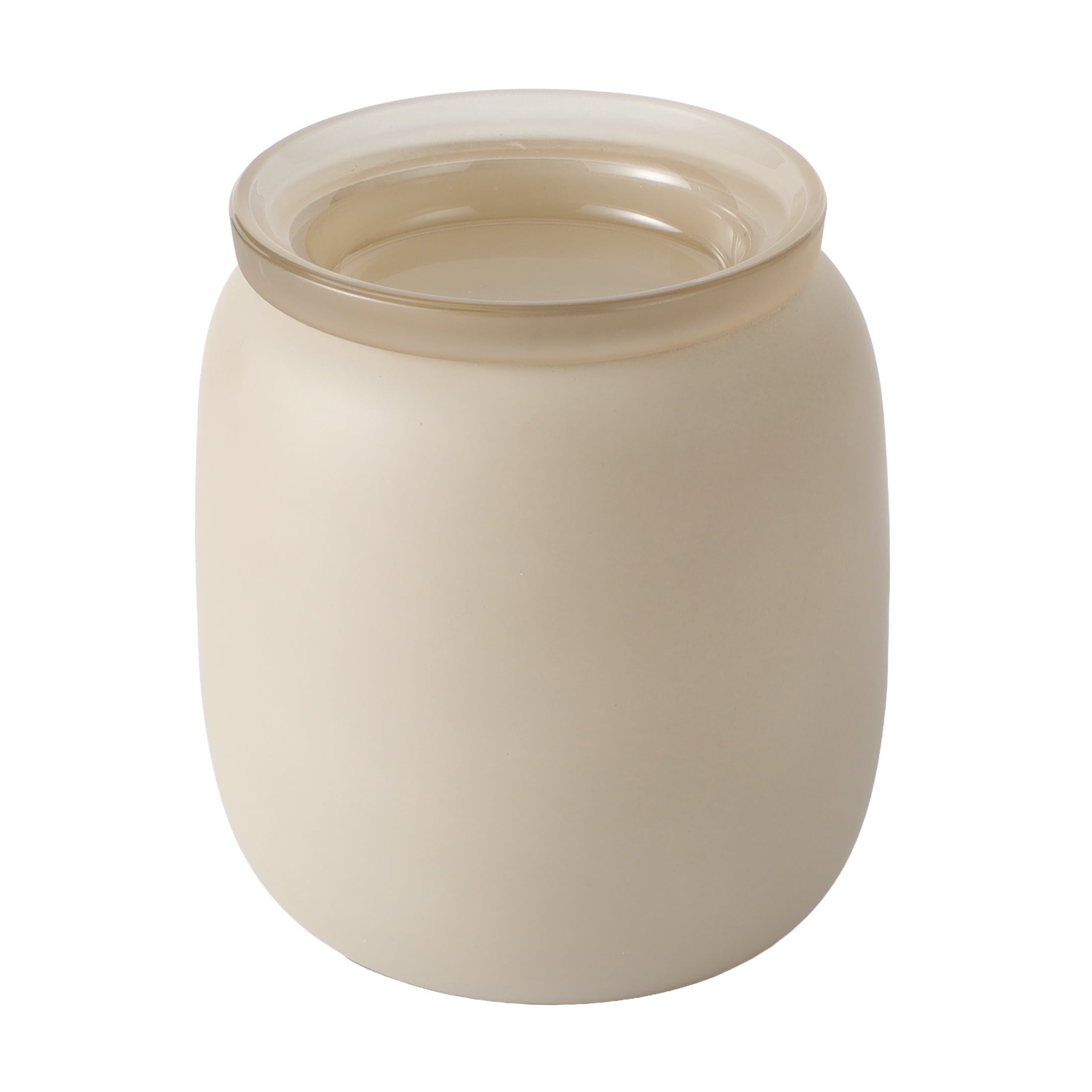 Mainstays Frosted Glass Wax Melt Warmer, Scent Warmer, Papyrus Beige