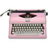 Royal 79105Y Classic Manual Typewriter (Pink) and 2 Pack 7331525 Black/Red Nylon Ribbon