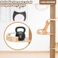 thumbnail image 3 of Ealing Floor to Ceiling Cat Tree, Height Adjustable 7-Tier Tower 98-102", Wooden Pet Tree with 7 Sisal Scratching Post for Indoor Cats-, 3 of 9