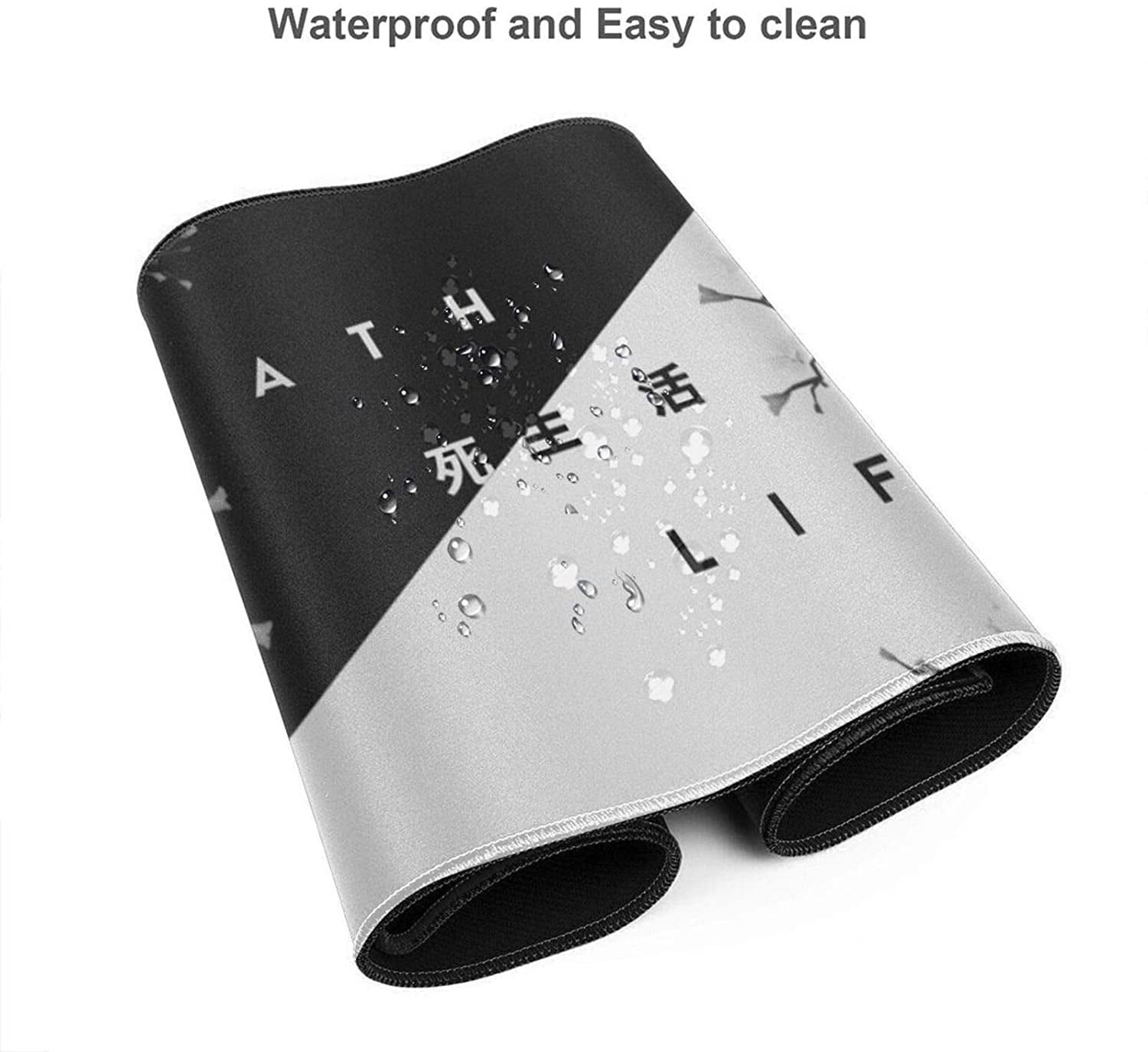 Black and White Cherry Blossom Gaming Mouse Pad XL Extended Stitched E –  ISPTEWHIE
