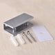thumbnail image 3 of 4Pcs Stainless Steel Glass Shelf Clip Support Adjustable 304 Stainless Steel Glass Shelf Holder 0.3" to 0.5"/ 8 to 12mm Thick, 3 of 5