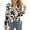 Black Floral, variant on TEMOFON Womens Blouses Casual Businesss Split V Neck Floral Printed Long Sleeve Tops Fall Loose Fit Dressy Blouses XL