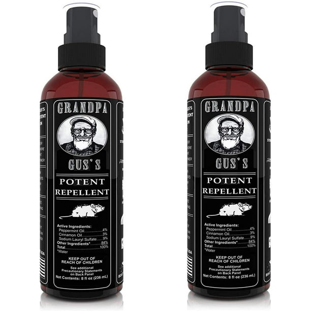 Grandpa Gus's Mouse Rodent Repellent; Peppermint & Cinnamon Oil Formula