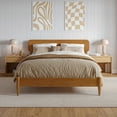 thumbnail image 4 of AFI Florence Full Solid Wood Low Profile Platform Bed, Light Toffee, 4 of 14
