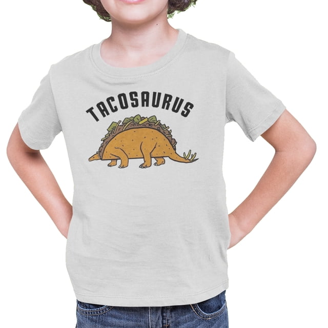 Playera TacoSaurus Meme Dinosaurios Niño y Niña Once Playera manga corta