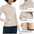 thumbnail image 3 of Chaqueta deportiva QUEENIEKE Athletic Workout para mujer, color gris XS, 3 of 7