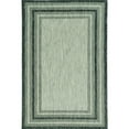 thumbnail image 5 of 8'x11' Grey Machine Woven UV Treated Bordered Indoor Outdoor Area Rug, 5 of 5