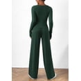 thumbnail image 3 of PRETTYGARDEN Women's 2 Piece Lounge Sets Asymmetrical Long Sleeve T Shirt Wide Leg Pants Casual Outfits Tracksuit, 3 of 8