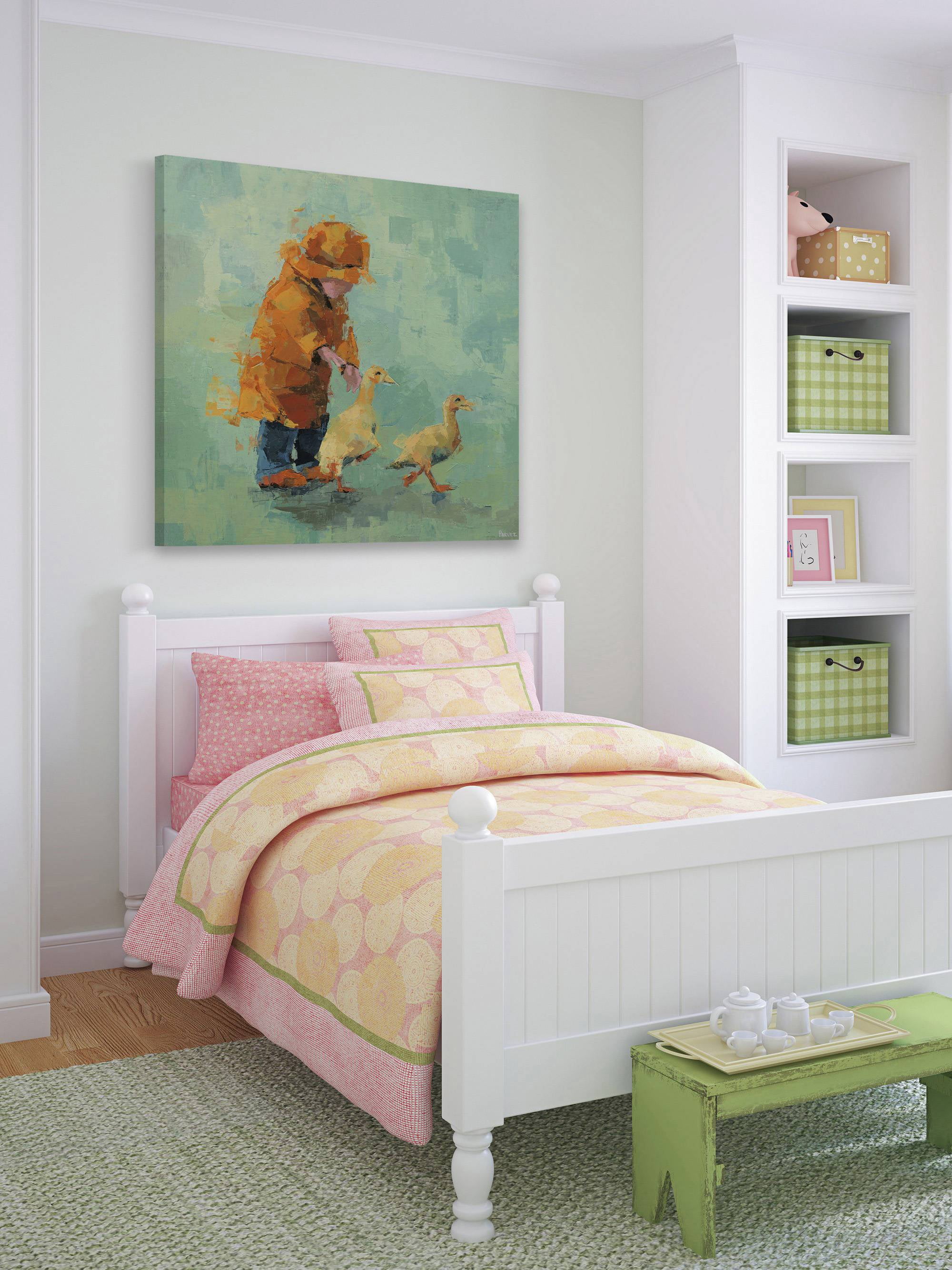 Parvez Taj Follow the Ducks Canvas Wall Art