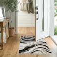 thumbnail image 2 of ODIKA 2'x3' Washable Doormat Abstract Bordered Veined Motif Streaks Flow Symmetrical Swirl Flowing Dynamic for Entryway, Kitchen, Laundry Room, Non-Slip, Low Pile, 2 of 7