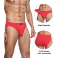 thumbnail image 3 of wirarpa Men's Underwear Modal Microfiber Briefs No Fly Covered Waistband 4 Pack Sizes S-3XL, 3 of 6