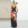 thumbnail image 4 of Ruyang Women Summer Casual Maxi Dress V Neck Sleeveless Flowy Boho Floral Beach Sundress Flowy Maxi Dress With Pockets, 4 of 9