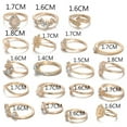 thumbnail image 7 of Teissuly 19pcs/Set Diamond Joint Retro Hollow Star Drop-shaped Set, 7 of 7