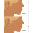 thumbnail image 3 of Gold Ear Climbers Earrings for Women 14k Gold Plated Silver Rose Gold Star Flower Butterfly Leaf Constellation Ear Crawler Earrings Dainty Crystal Cub, 3 of 4