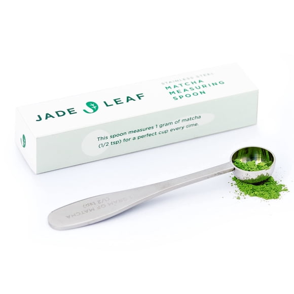 Cuchara medidora Jade Leaf Matcha de acero inoxidable de 1 g