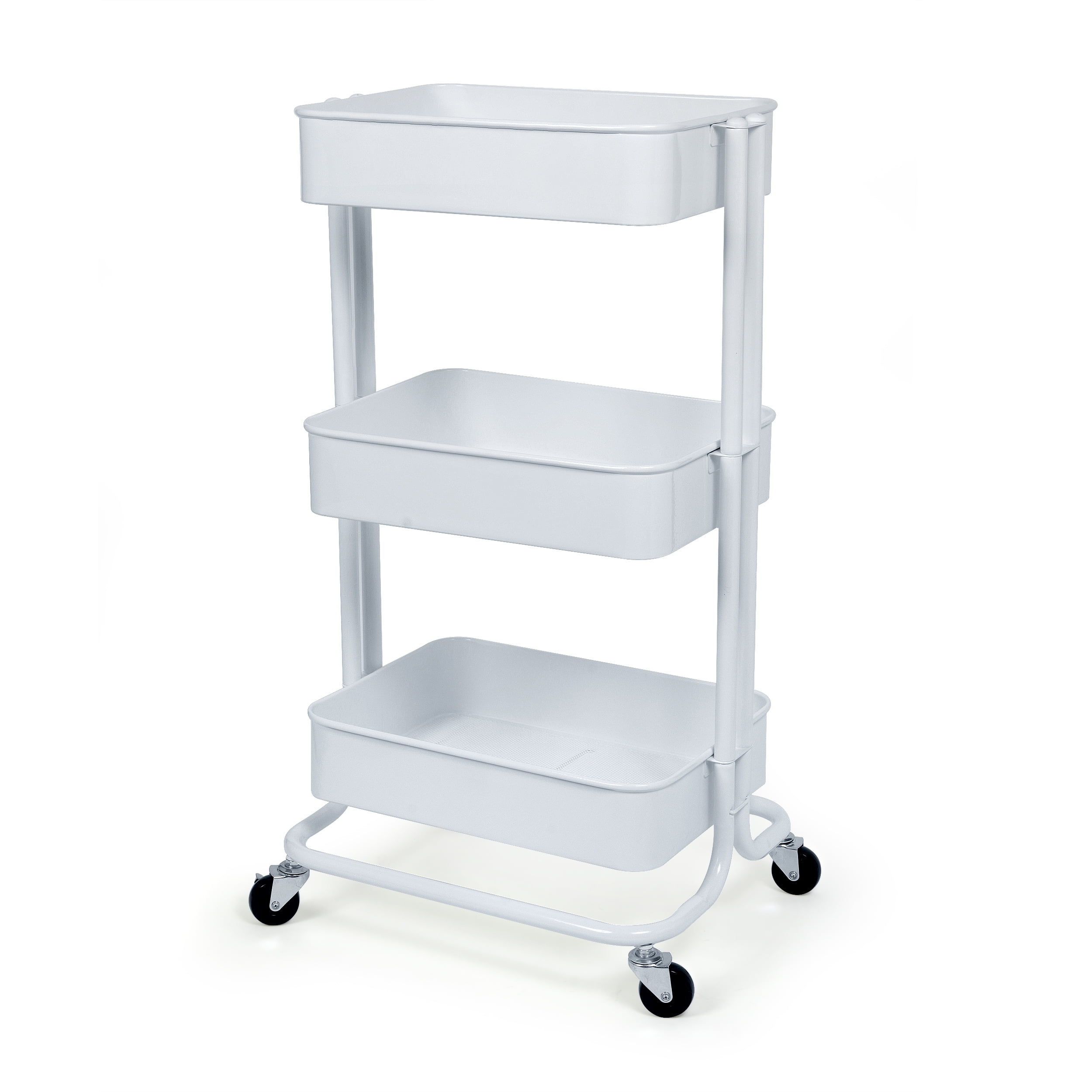 Urban Shop White Rolling Storage Cart