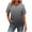#0109-Black, variant on Neewe Womens Summer T-Shirts Short Sleeve V Neck Gradient Color with Side Shirring Loose Fit Shirts Spring Fashion Multiple Color Options