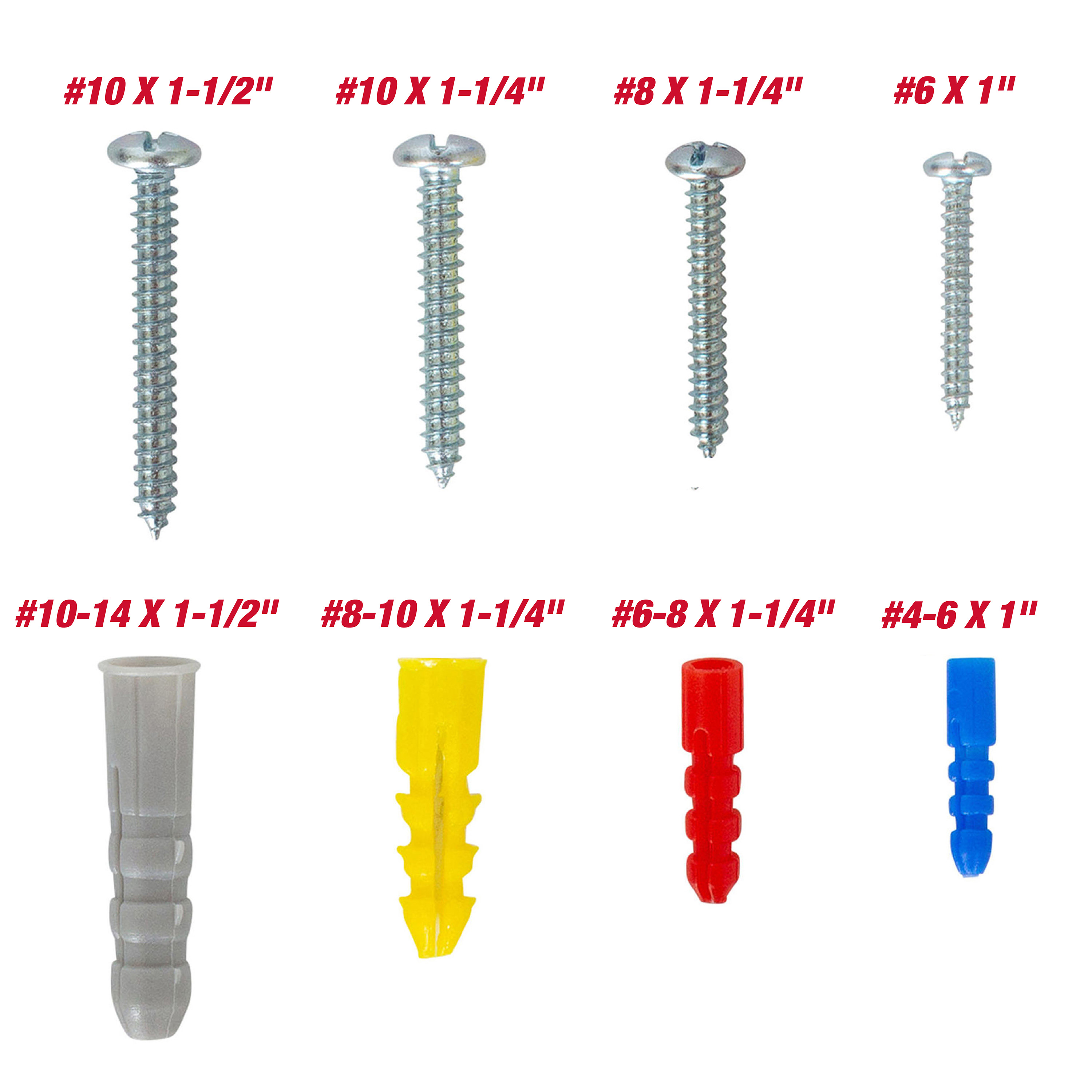 Hyper Tough 104-Piece Screw and Anchor Assortment photo 8