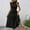 A143 Black, variant on Sun Dresses for Women 2025 Vacation Halter Ruffle Tiered Flowy Maxi Dresses Beach Wedding Guest Dress Short Sleeve Smocked Summer Casual A Line Dress