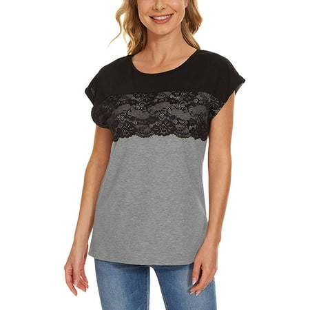 

Stylish T Shirts for Women Womens Tshirt Nightgown Puff Short Sleeve Panther T Shirts for Women