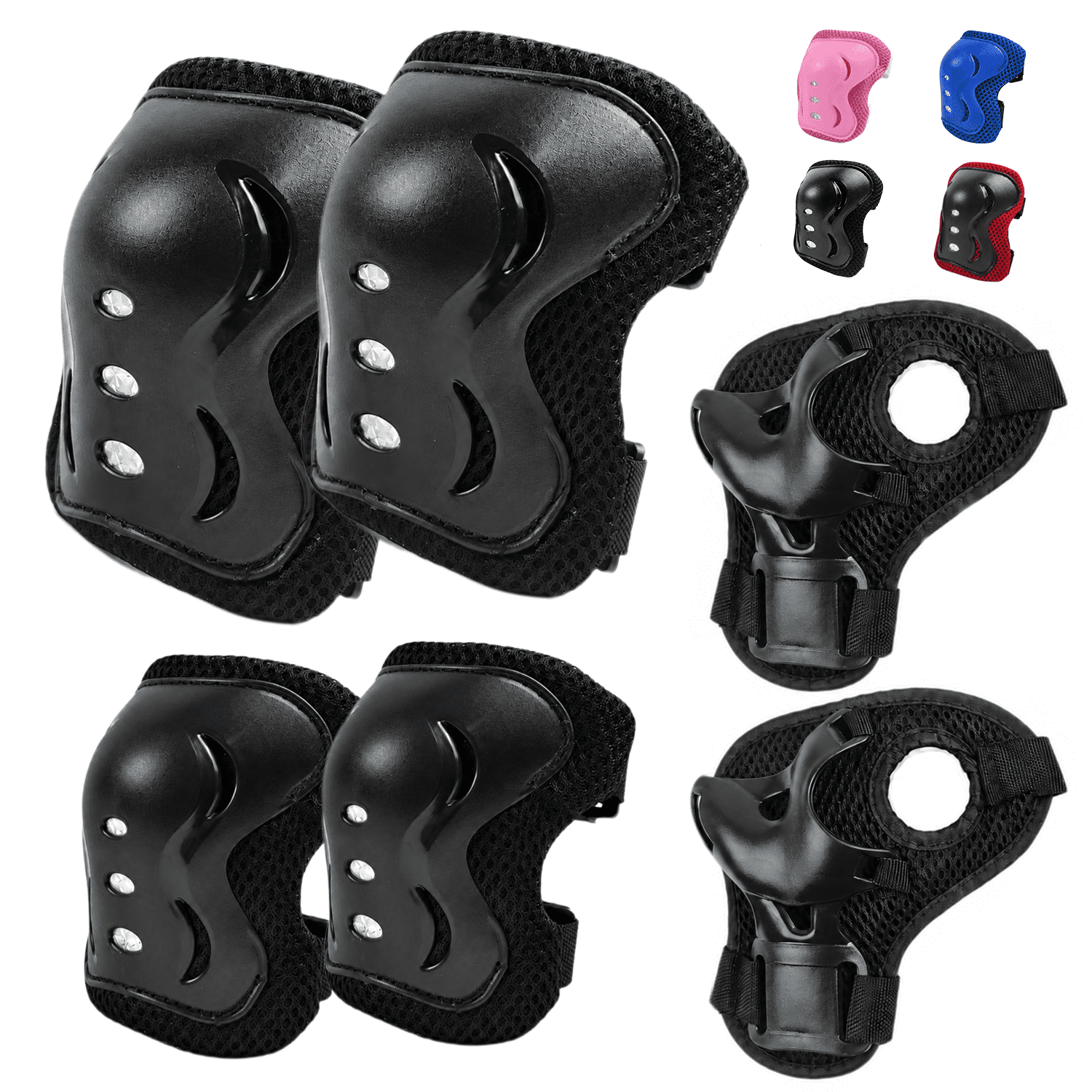 JEEXI Kids Knee and Elbow Pads Set for Children Protection for