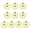 Green Apple Slices, variant on Yihuala 10 Pcs Artificial Pineapple/Watermelon/Peach/Strawberry Slices Blocks Simulation Fake Fruit Model Photography Props for Party Kitchen Wedding Decoration Cognitive