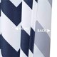 thumbnail image 3 of Cortina de ducha de tela estampada para baño, con ojales inoxidables, 183 x 183 cm, color tostado y blanco., 3 of 8